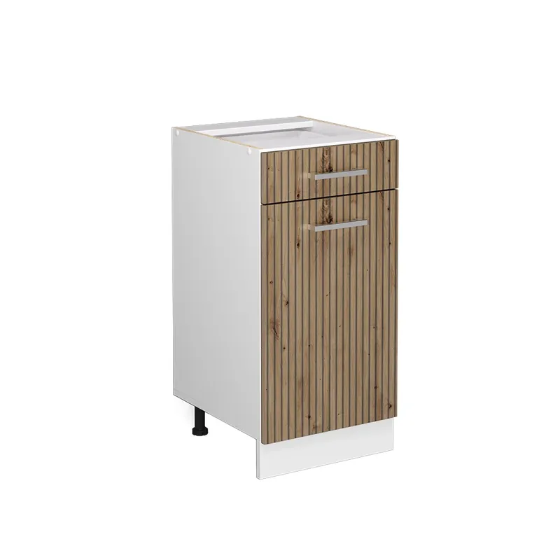 Dulap de bază de bucătărie R-Line Stejar artizanal 40 cm fara blat Vicco Reducere specială