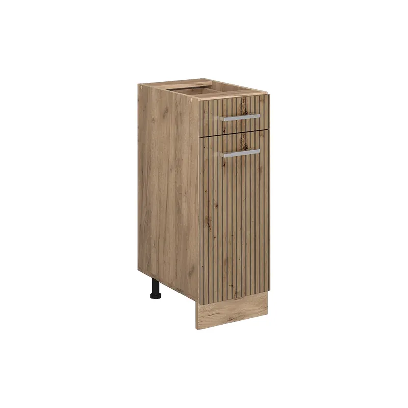 Dulap de bază de bucătărie R-Line Stejar artizanal 30 cm fara blat Vicco Reducere specială