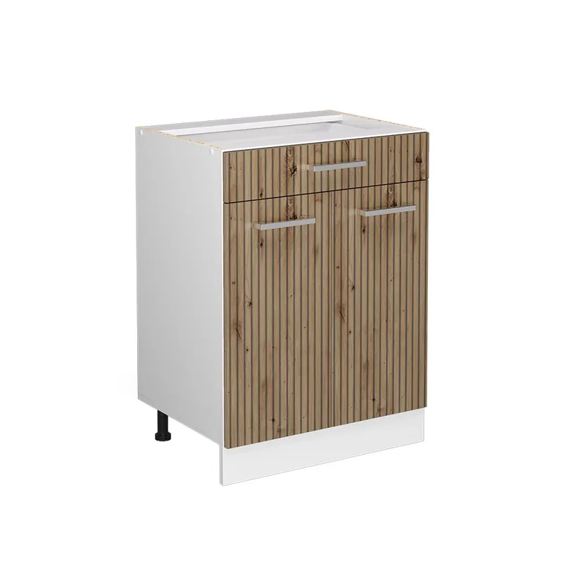 Ofertă limitată Dulap de bază de bucătărie R-Line Stejar artizanal 60 cm cu sertar, fara blat Vicco
