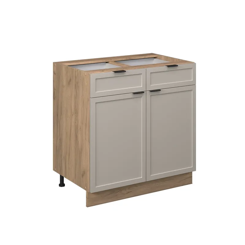 Reduceri Dulap de bază de bucătărie Fame-Line GriBej 80 cm fara blat Vicco