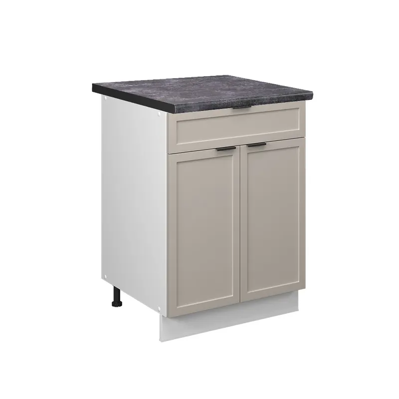 Nu rata Dulap de bază de bucătărie Fame-Line GriBej 60 cm cu sertar, AP antracit Vicco