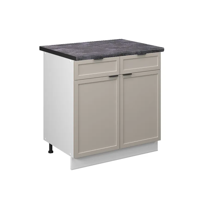 Dulap de bază de bucătărie Fame-Line GriBej 80 cm , AP Antracit Vicco Reducere extra