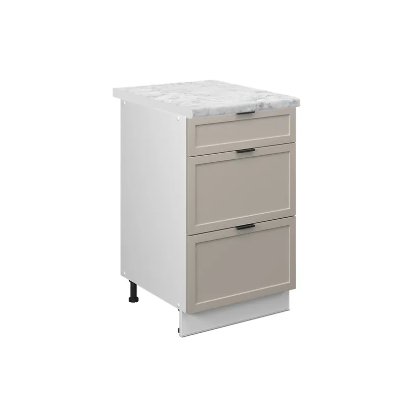 Dulap de bază de bucătărie Fame-Line GriBej 50 cm , AP Marmură Vicco Preț redus