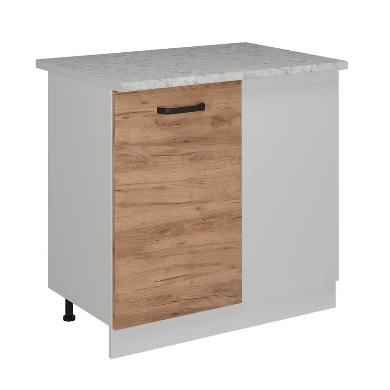 Chilipir Dulap de bază de colț R-Line Stejar Goldkraft 86 cm marmură AP Vicco