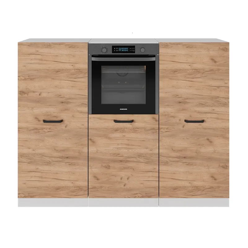 Bloc de bucătărie R-Line Stejar Goldkraft/alb 180 cm fara blat Vicco Expediere rapidă