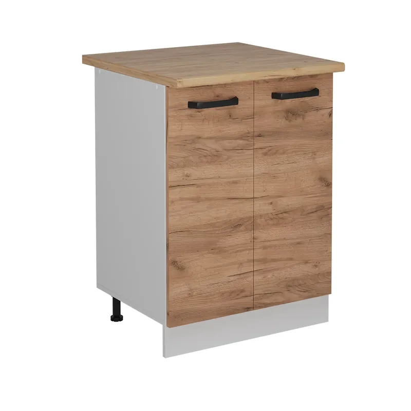 Preferatul clienților Dulap de bază de bucătărie R-Line Stejar Goldkraft 60 cm AP stejar Vicco