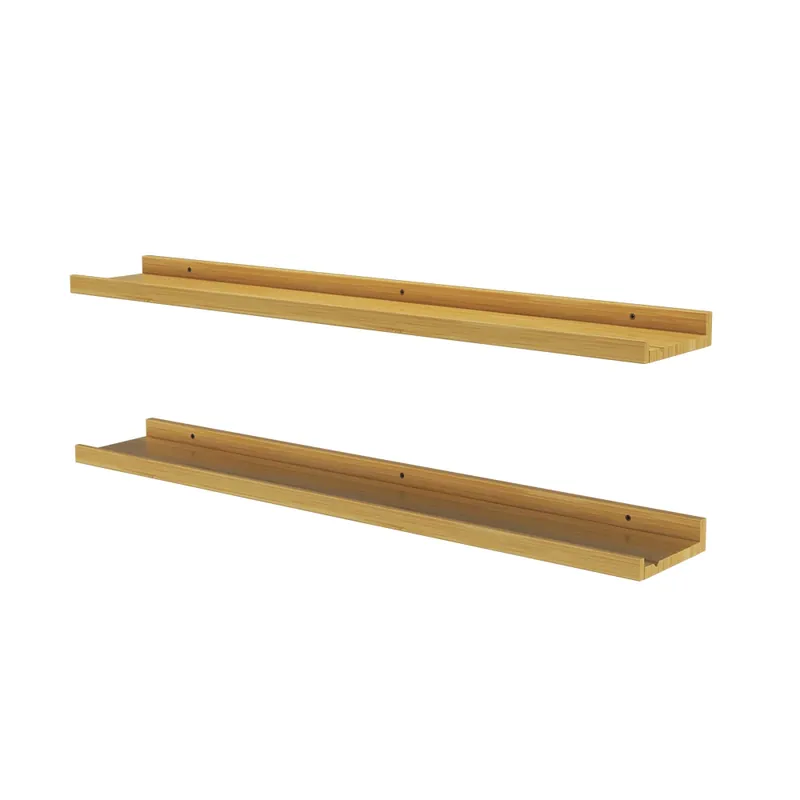 Raft de perete Linus Lemn natural 90x4 cm Set de 2 Vicco Expediere rapidă