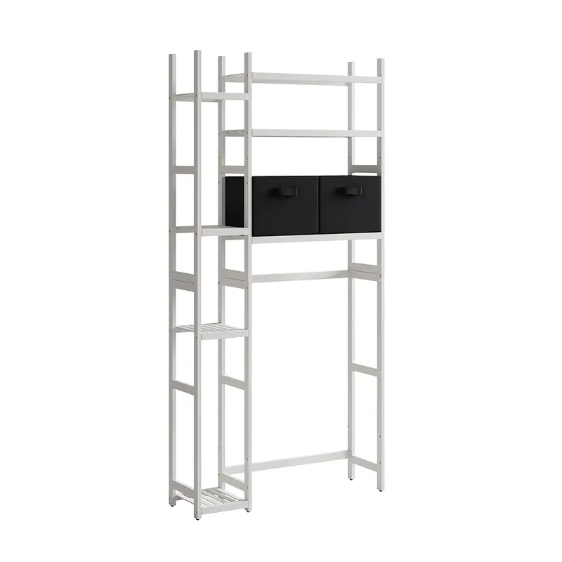 Dulap pentru mașina de spălat Bilbao Alb 78.5x163 cm cu 2 sertare din fleece Vicco Retur ușor