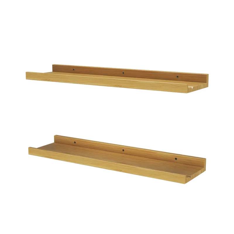 Raft de perete Linus Lemn natural 60x4 cm Set de 2 Vicco Cumpărături sigure