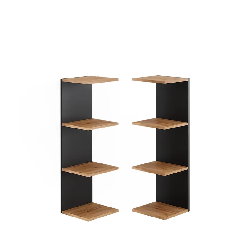Vezi acum Raft de perete Paolo antracit 30x95 cm Set de 2 Vicco
