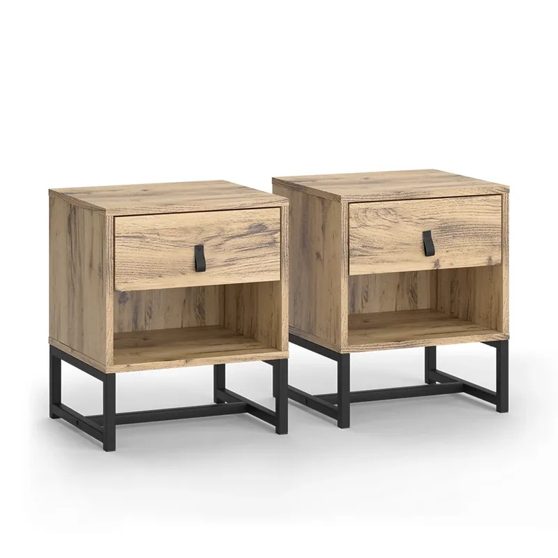Măsuță de noptieră Ezra stejar Set de 2 Vicco Disponibil imediat