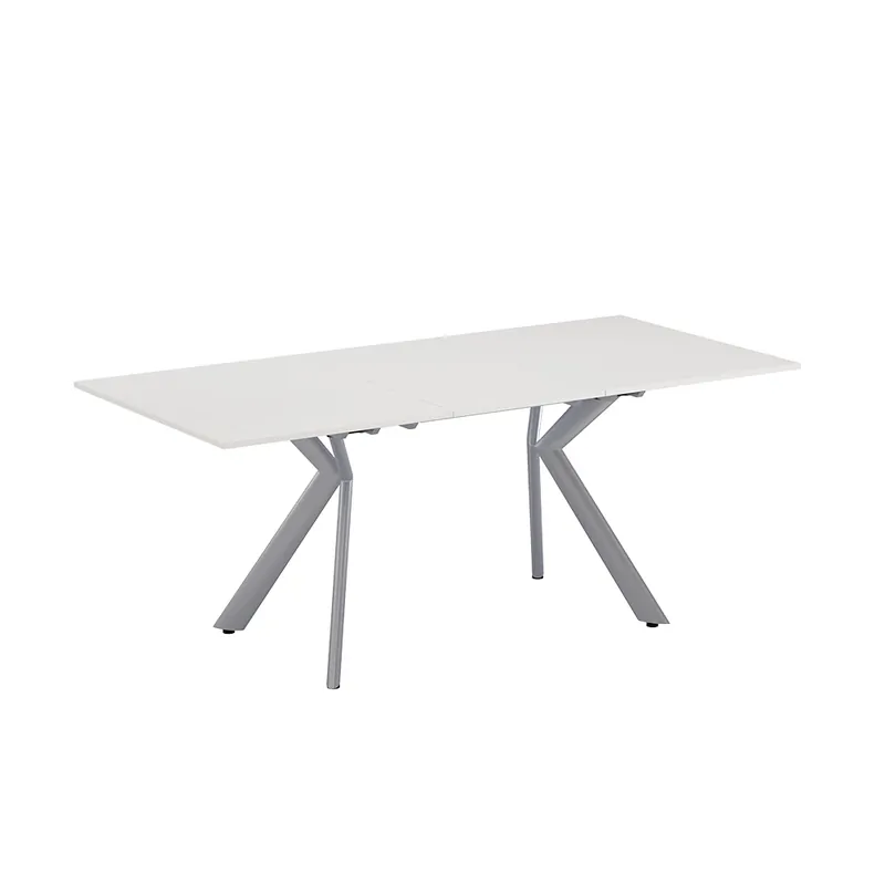 Discount Masă de luat masa Trill Alb/gri 140 x 90 cm Extensibil Vicco