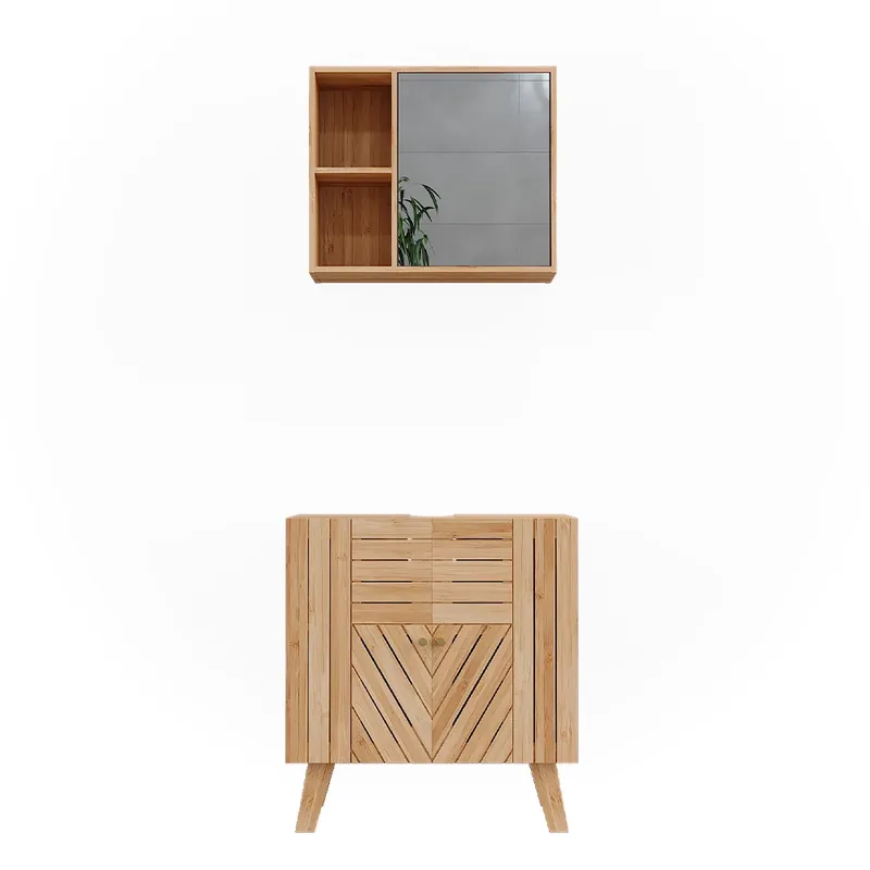 Plată sigură Set mobilier baie Lucie bambus 2 părți Vicco