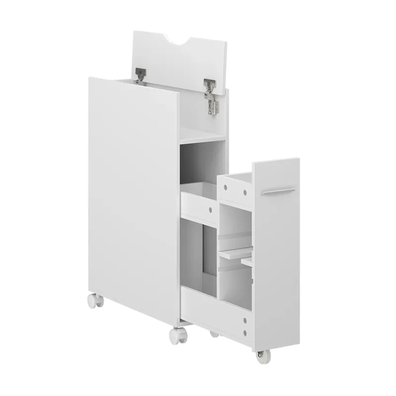 Dulap toaletă Niva Alb 18x71.3 cm Cu compartiment detașabil Vicco Promoție