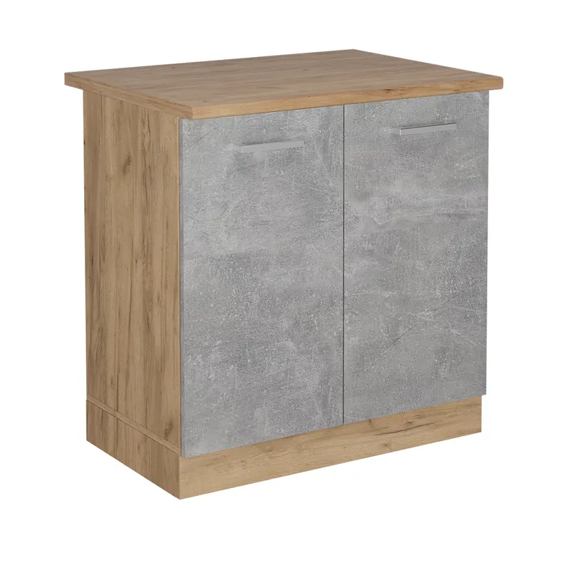 Popular Dulap de bază pentru chiuvetă R-Line beton 80 cm , AP Stejar Vicco