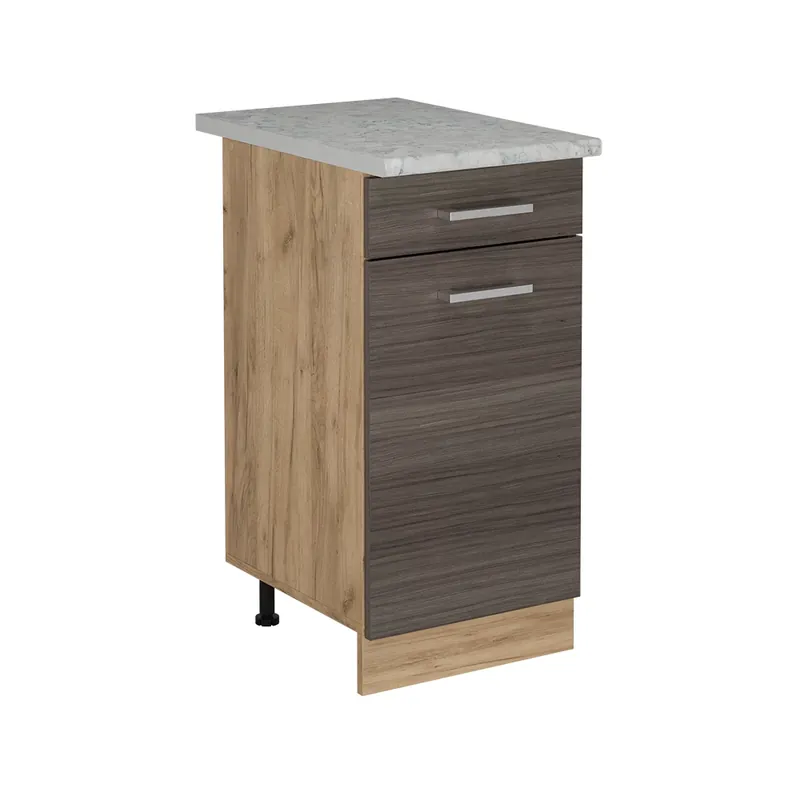 Super ofertă Dulap de bază de bucătărie R-Line Gri nobil 40 cm marmură AP Vicco