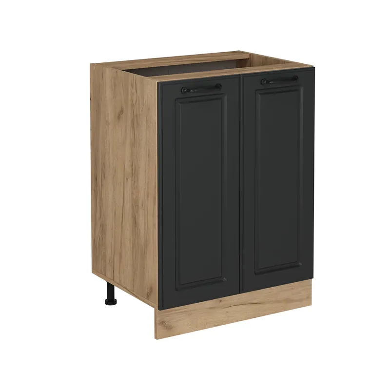 Reducere specială Dulap de bază de bucătărie R-Line Casă de țară antracit 60 cm fara blat Vicco
