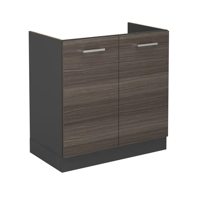 Doar azi Dulap de bază pentru chiuvetă R-Line Gri nobil 80 cm fara blat Vicco