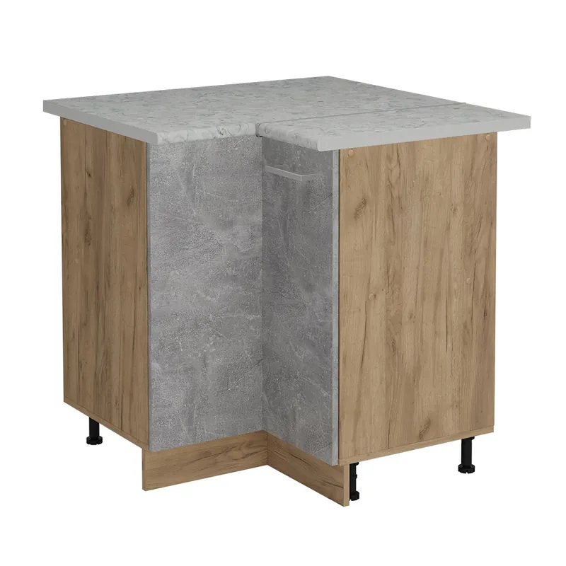 Plată securizată Dulap de bază de colț R-Line beton 75.6 cm marmură AP Vicco
