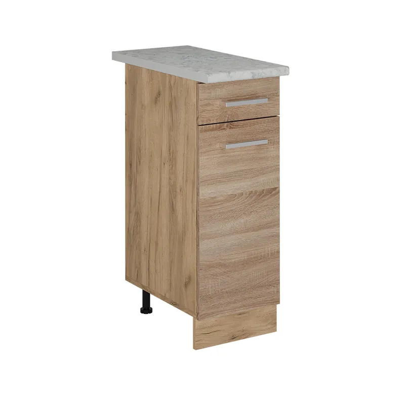 Dulap de bază de bucătărie R-Line Sonoma 30 cm marmură AP Vicco Ultima șansă