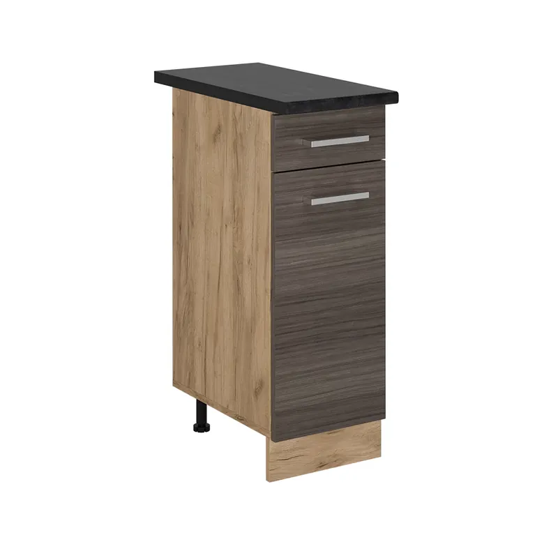 Super ofertă Dulap de bază de bucătărie R-Line Gri nobil 30 cm , AP Antracit Vicco