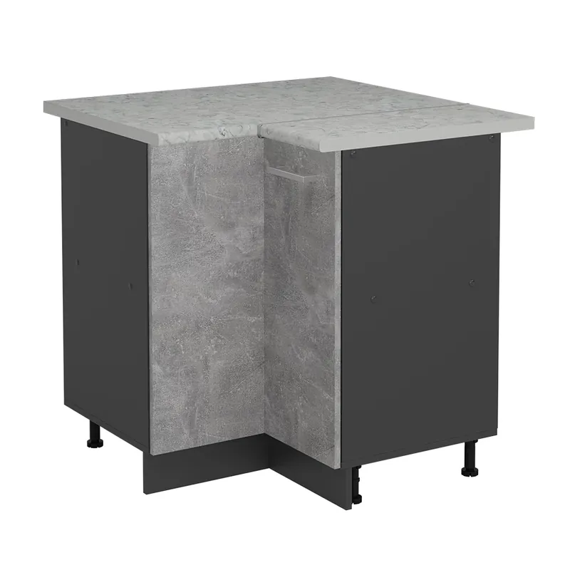 Dulap de bază de colț R-Line beton 75.6 cm marmură AP Vicco Mai ieftin