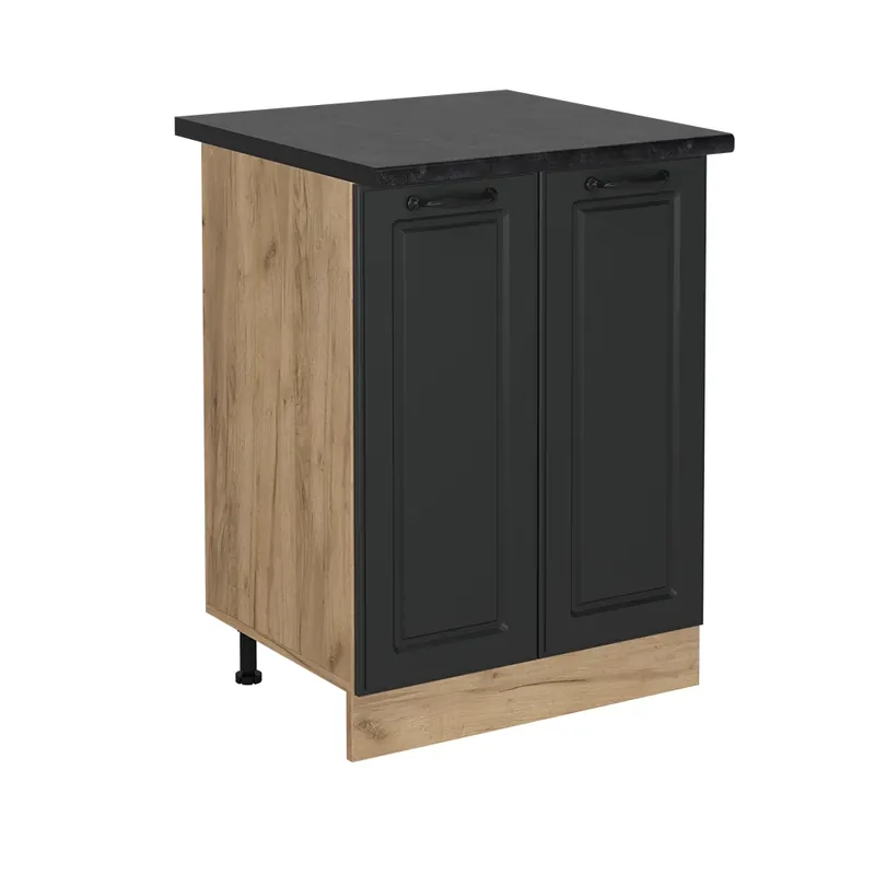 Discount Dulap de bază de bucătărie R-Line Casă de țară antracit 60 cm , AP Antracit Vicco