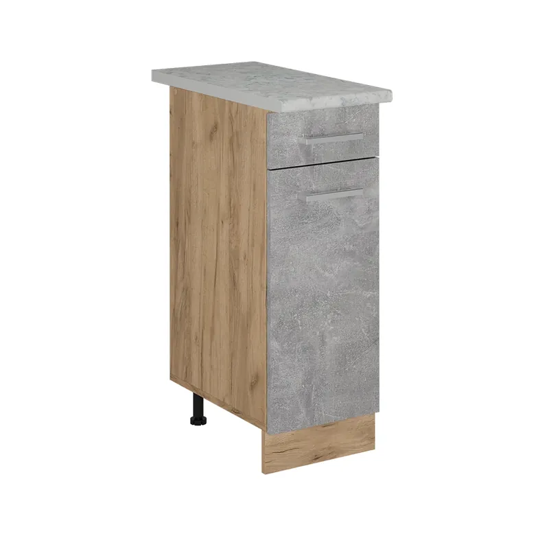Livrare expres Dulap de bază de bucătărie R-Line beton 30 cm marmură AP Vicco