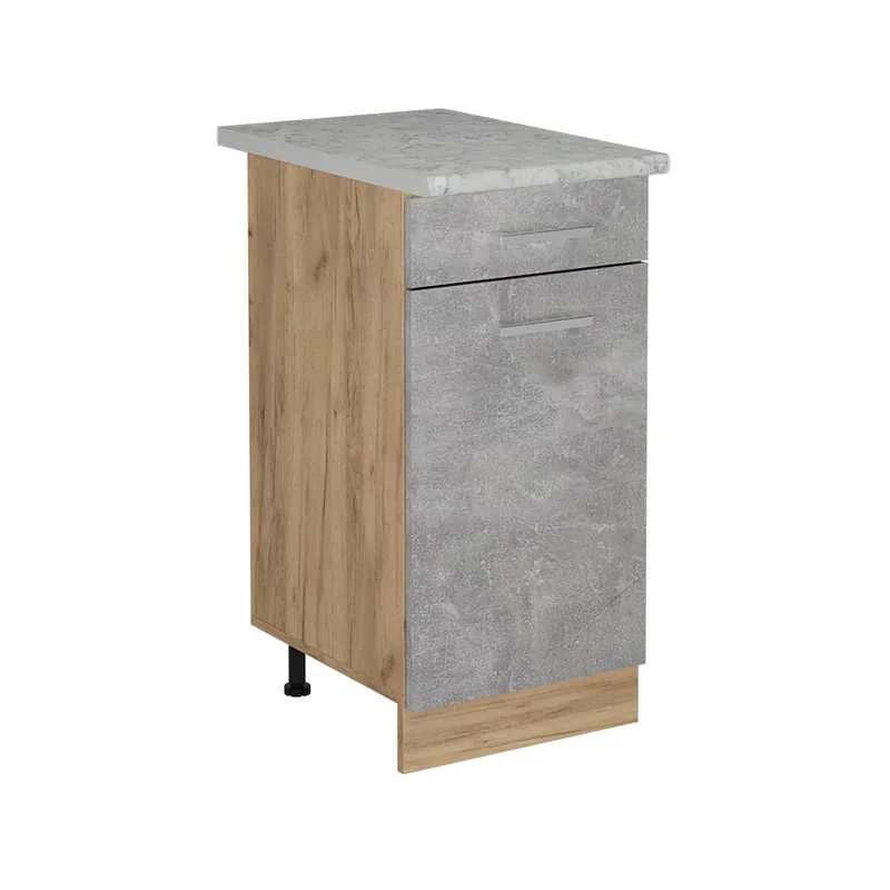 Bestseller Dulap de bază de bucătărie R-Line beton 40 cm marmură AP Vicco