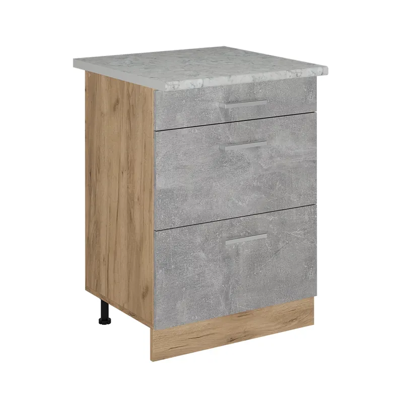 Reduceri Dulap de bază de bucătărie R-Line beton 60 cm marmură AP Vicco