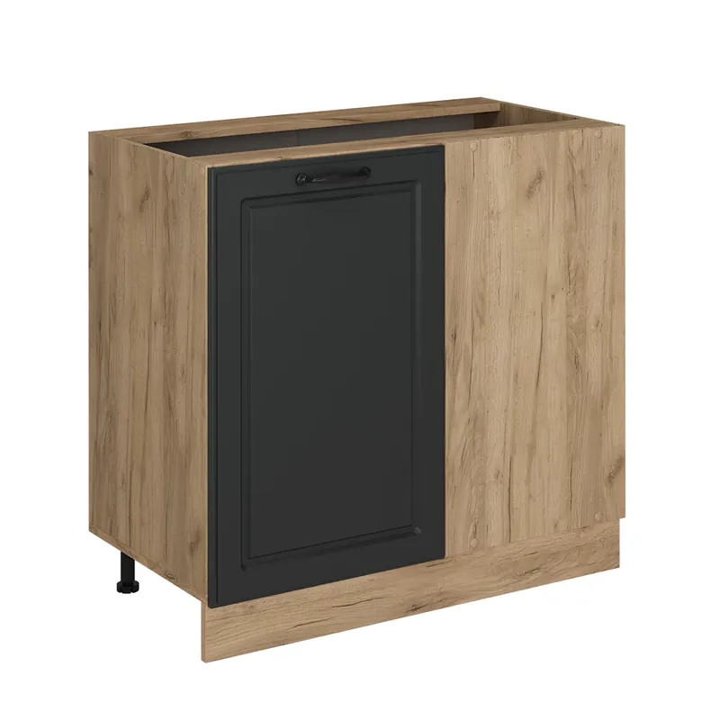 Dulap de bază de colț R-Line Casă de țară antracit 86 cm fara blat Vicco Discount