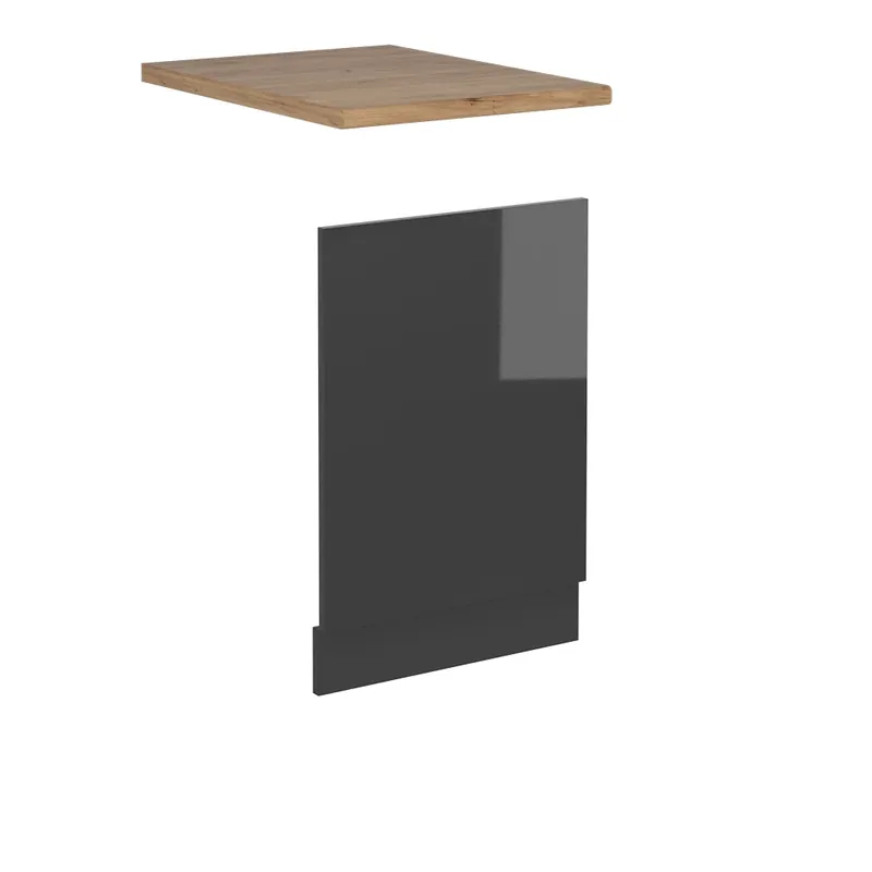 Reducere specială Panoul frontal R-Line Antracit lucios ridicat 45 cm , AP Stejar Vicco