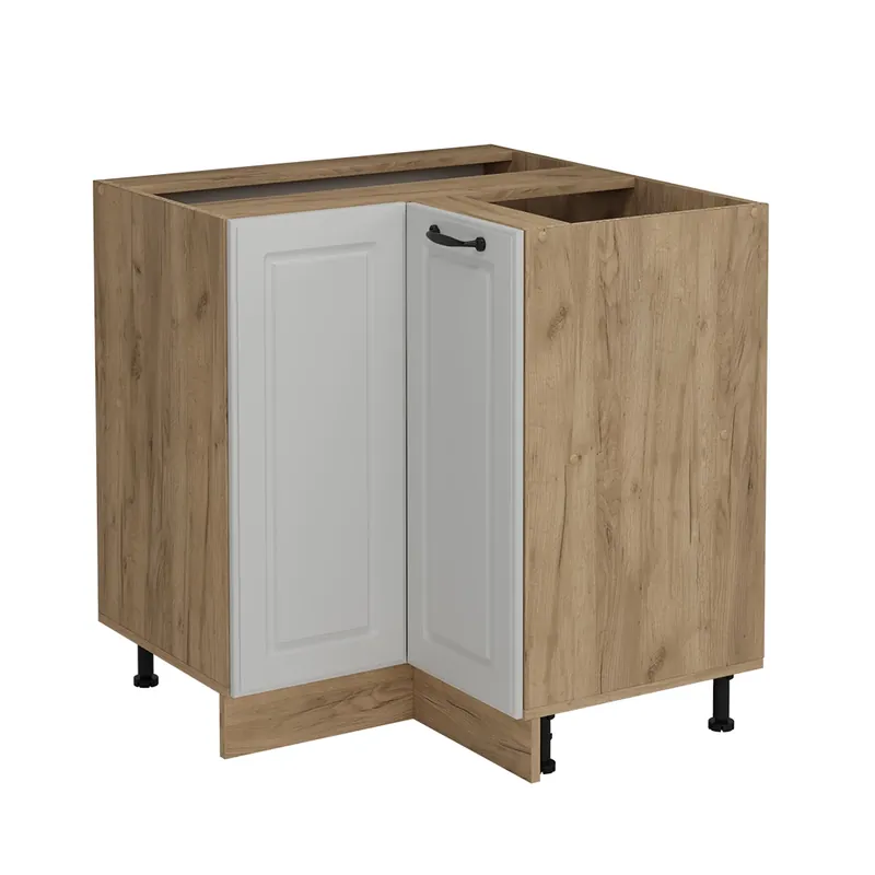 Expediere rapidă Dulap de bază de colț R-Line Casă de țară albă 75.6 cm fara blat Vicco