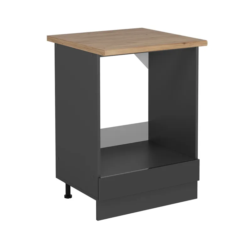 Dulap de transformare a sobei R-Line Antracit lucios ridicat 60 cm , AP Stejar Vicco Livrare rapidă