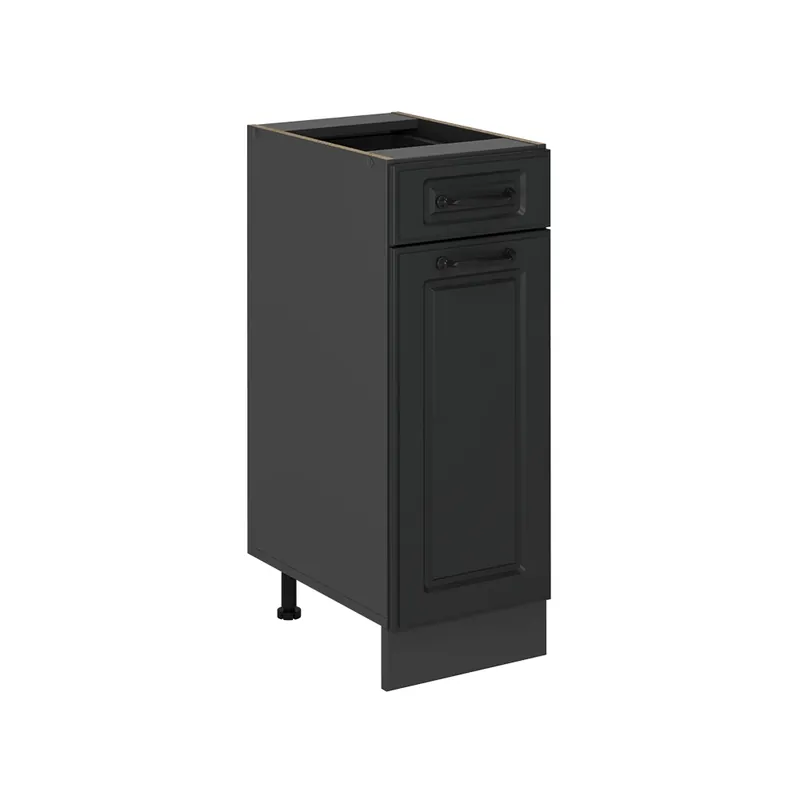 Noutate Dulap de bază de bucătărie R-Line Casă de țară antracit 30 cm fara blat Vicco