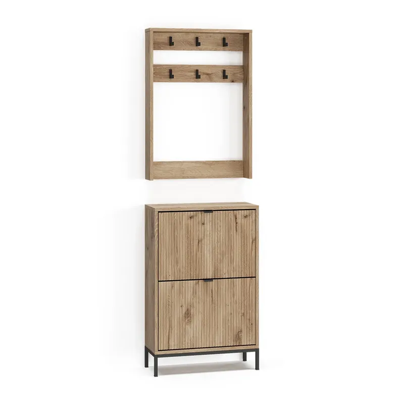 Dulap Eliza Stejar viking 60x92 cm Set, 2 părți Vicco Retur ușor