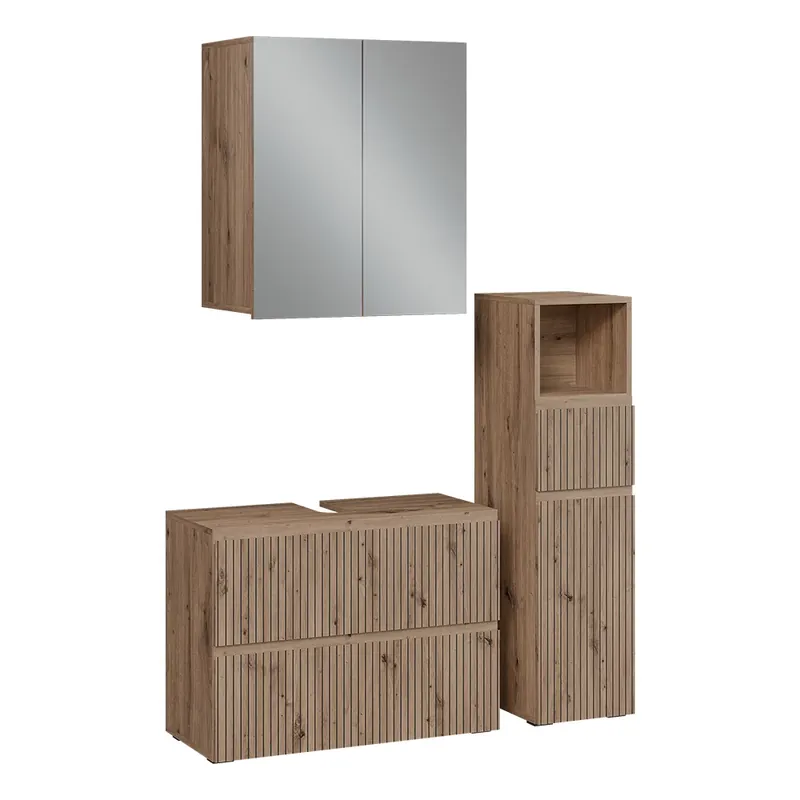 Set mobilier baie din 3 piese Takumi Artizan 3 părți Vicco Nu rata