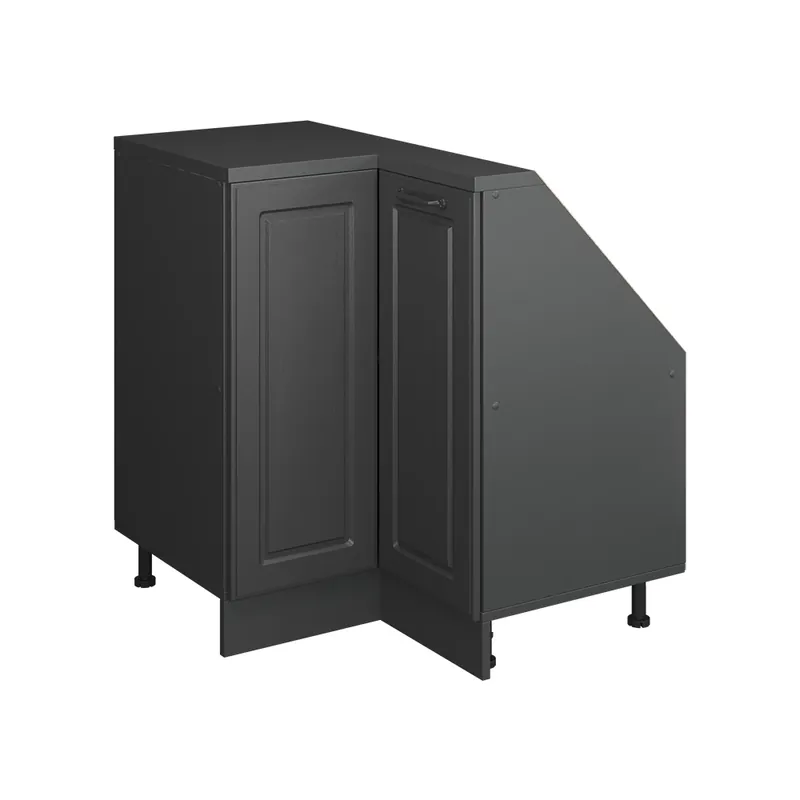 Ofertă limitată Dulap mansardă Dulap de colț Rion Casă de țară antracit/antracit 75.6x81.6 cm cu 1 ușă Vicco