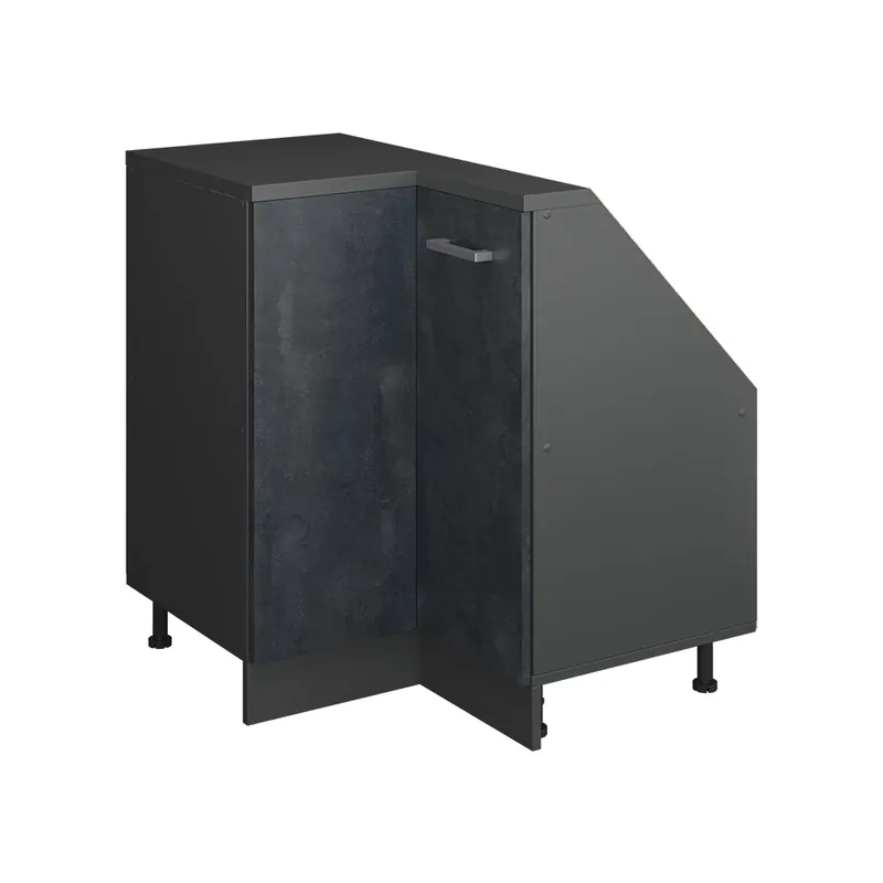 Dulap mansardă Dulap de colț Rion Beton negru/antracit 75.6x81.6 cm cu 1 ușă Vicco Retur gratuit