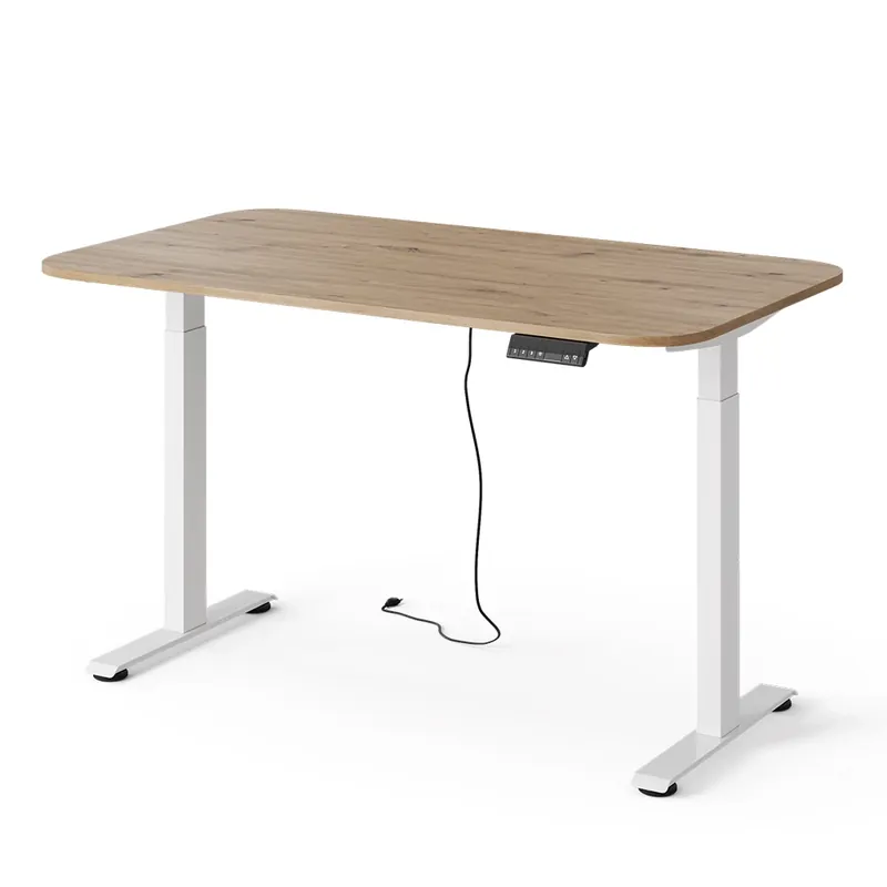 Lichidare de stoc Birou Elevate Alb/Artisan 140 x 80 cm 2 motoare Vicco