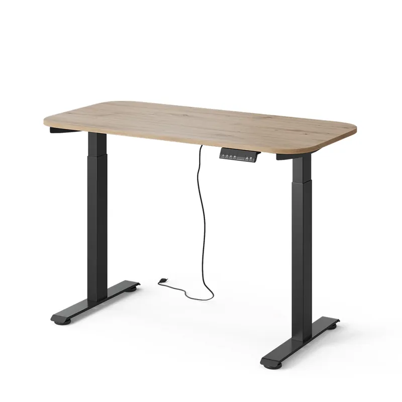 Birou Elevate Negru/Artizanal 120 x 60 cm 2 motoare Vicco Cel mai bun preț