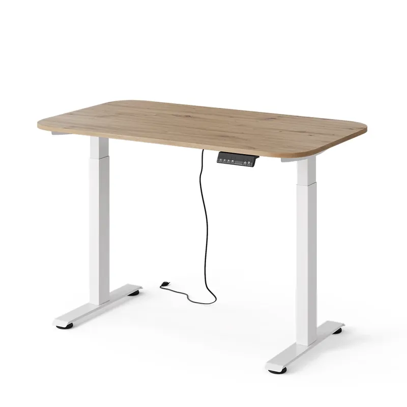 Birou Elevate Alb/Artisan 120 x 70 cm 2 motoare Vicco Ieftin