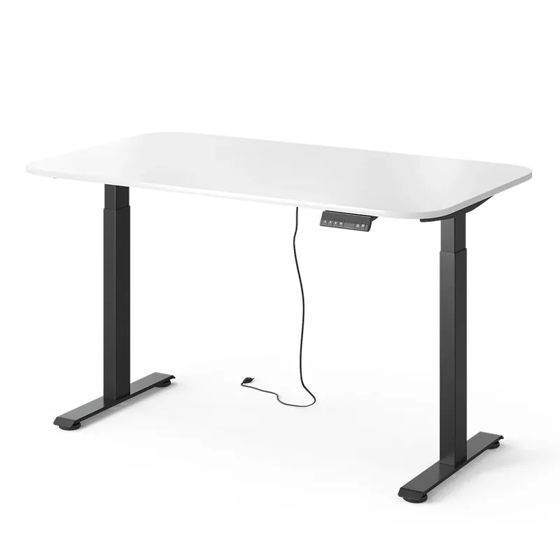 Birou Elevate Negru/alb 140 x 80 cm 2 motoare Vicco Expediere rapidă