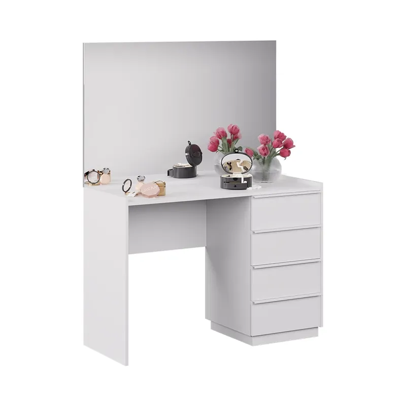 Retur gratuit Masuta de toaleta Viktoria Alb 110 cm cu oglindă Vicco