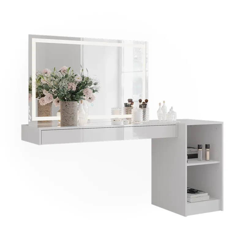 Masuta de toaleta Sherry Alb 120 cm 3 părți Vicco Reducere