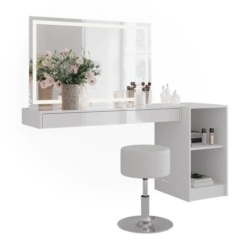 Reducere extra Masuta de toaleta Sherry Alb 120 cm 4 părți Vicco
