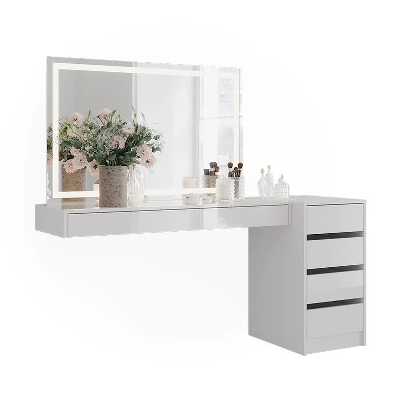 Preț redus Masuta de toaleta Sherry Alb 120 cm 3 părți Vicco