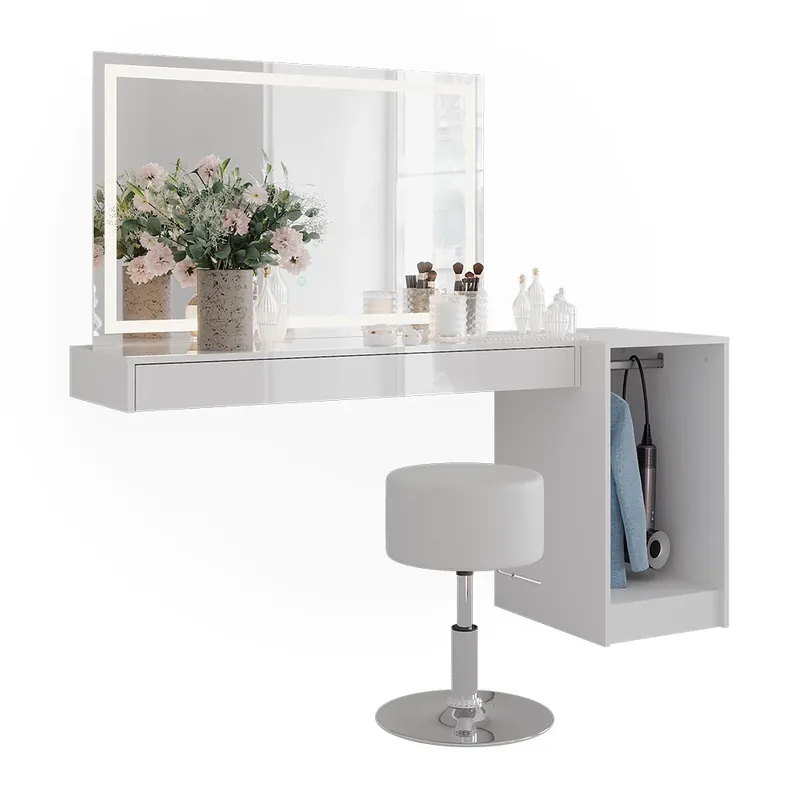 Ofertă Masuta de toaleta Sherry Alb 120 cm 4 părți Vicco