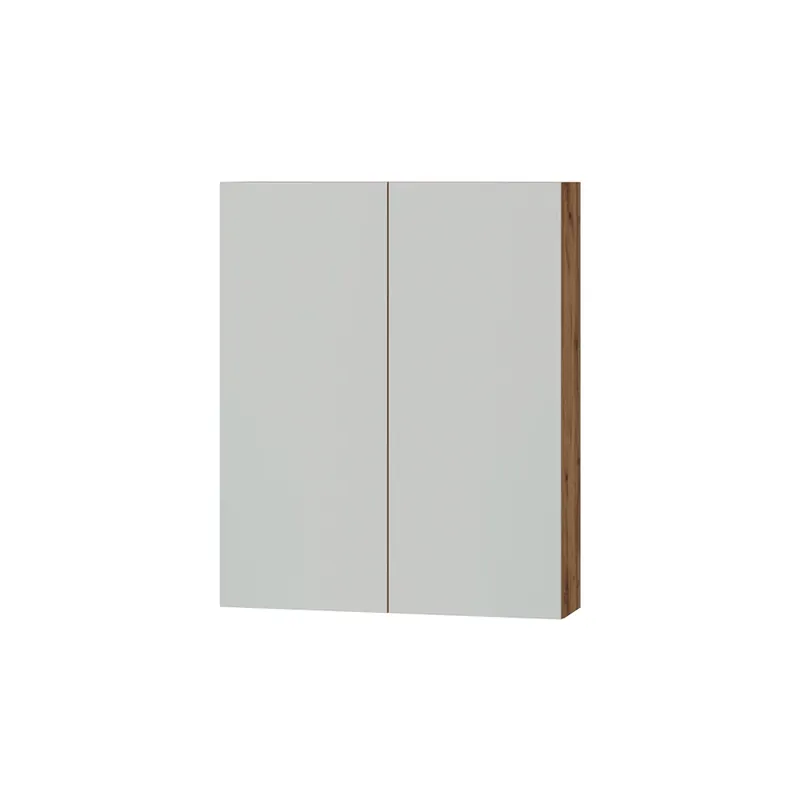 Expediere rapidă Dulap cu oglindă de baie Lotta stejar 59.7x73.2 cm cu 2 uși Vicco