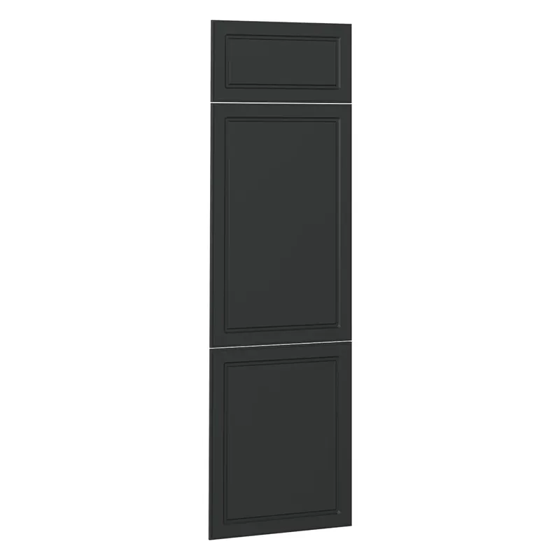 Ultima șansă Front de bucătărie R-Line Casă de țară antracit 59.6x196 cm front de mobilier pentru dulap de încorporare frigider Vicco